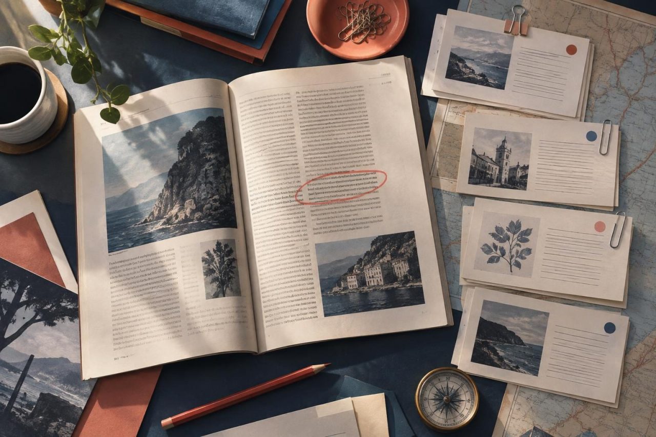 Editorial notes and cross-checked documents for reviewing a brand mention