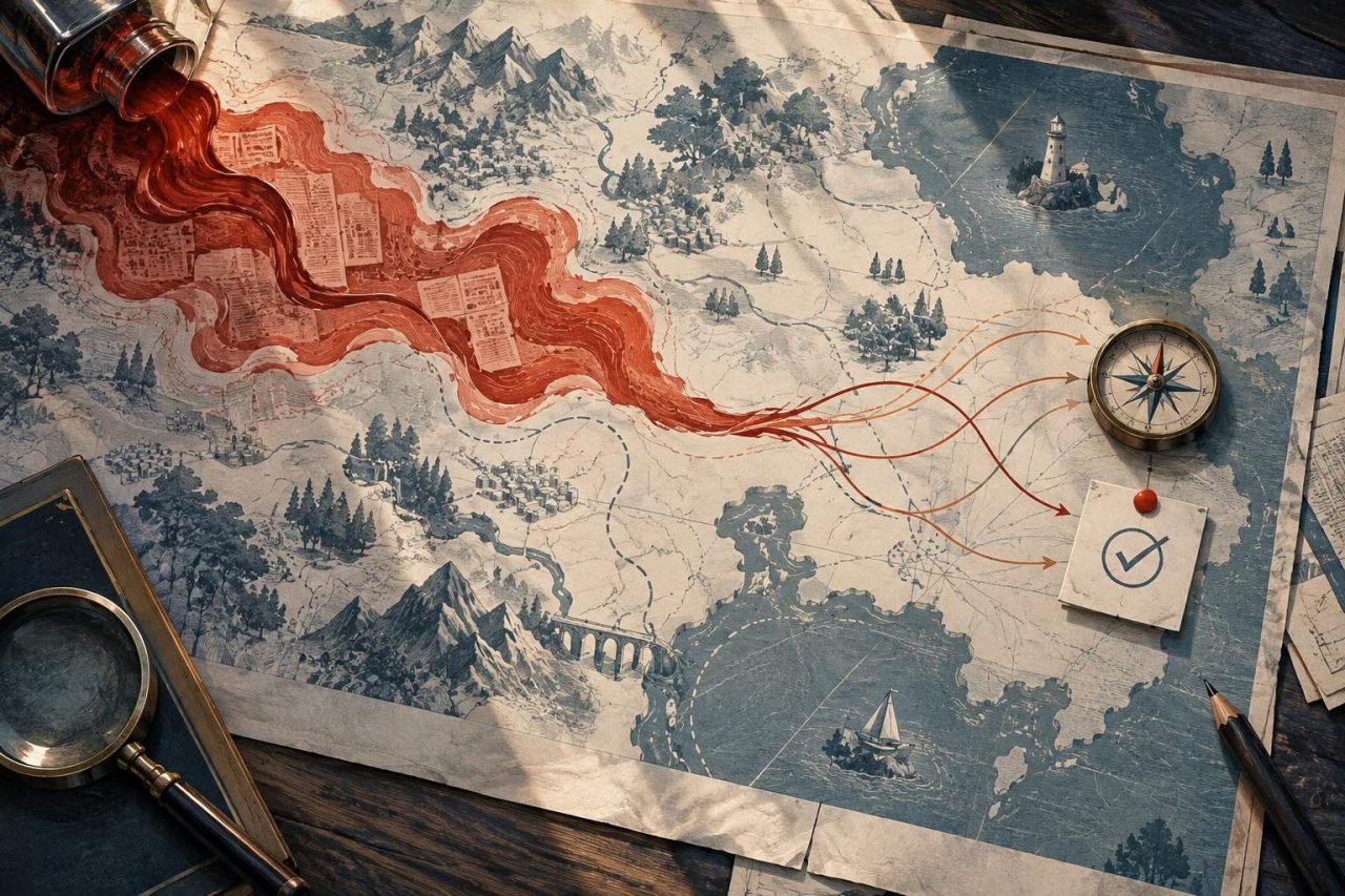 Mapa visual de decisões para avaliar a resposta de uma marca a uma notícia atual