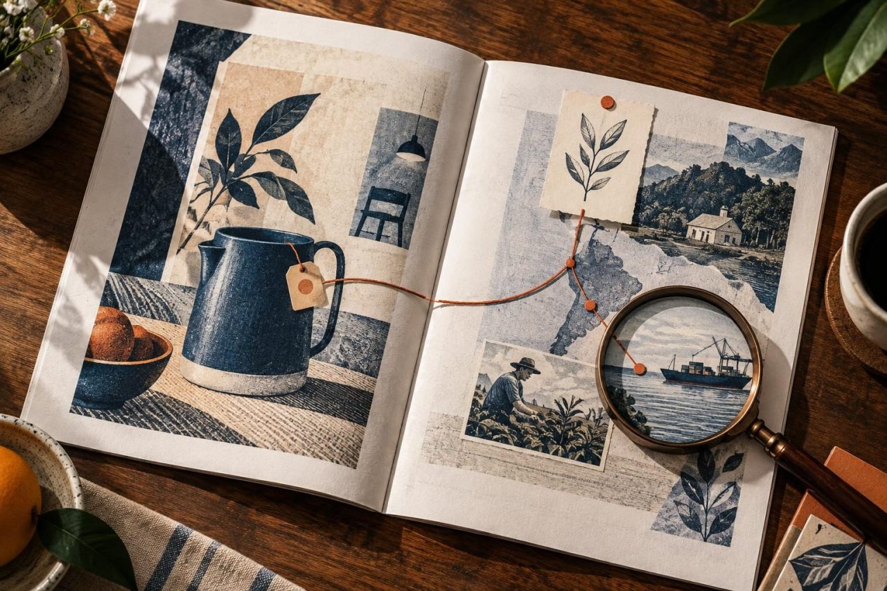 Visual guide to evaluating a publication with affiliate links and commercial content